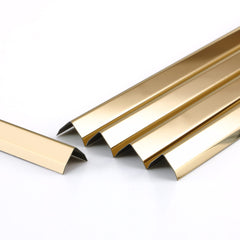 Trimold L molding stainless steel corner guard with 90-degree angle protects walls while adding style.