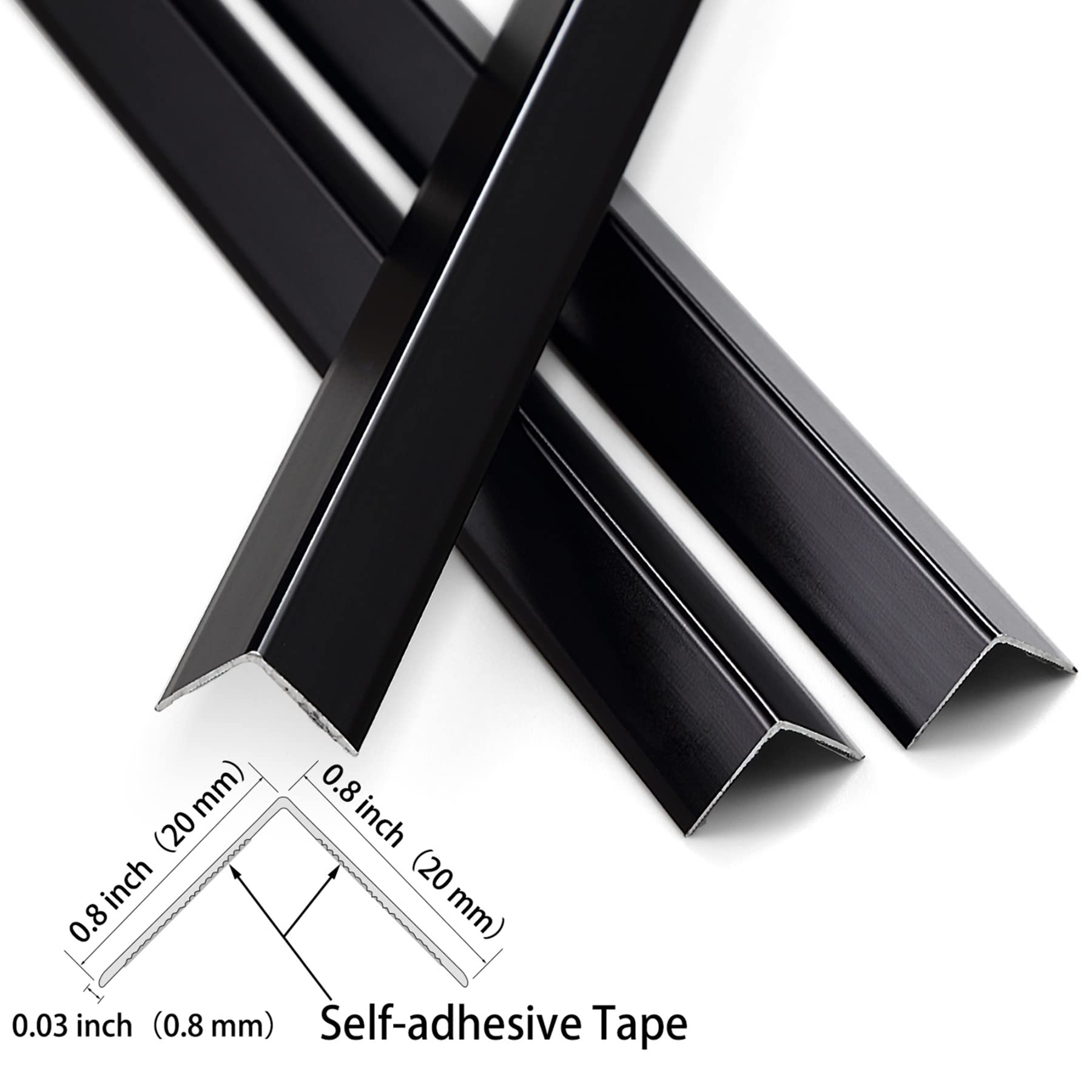 Trimold mirror-smooth finish aluminum corner guard with sleek look.