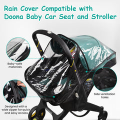 TRIPDAILY 360-degree all-weather protection guards against rain, wind, and snow.