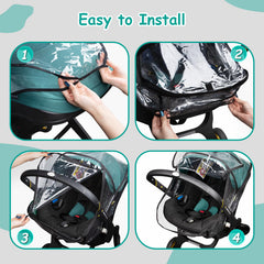 TRIPDAILY side mesh vents promote airflow while keeping baby dry and comfortable.
