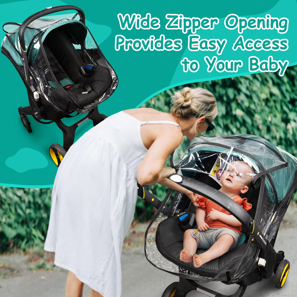 TRIPDAILY optically transparent material provides an unobstructed view of your baby.