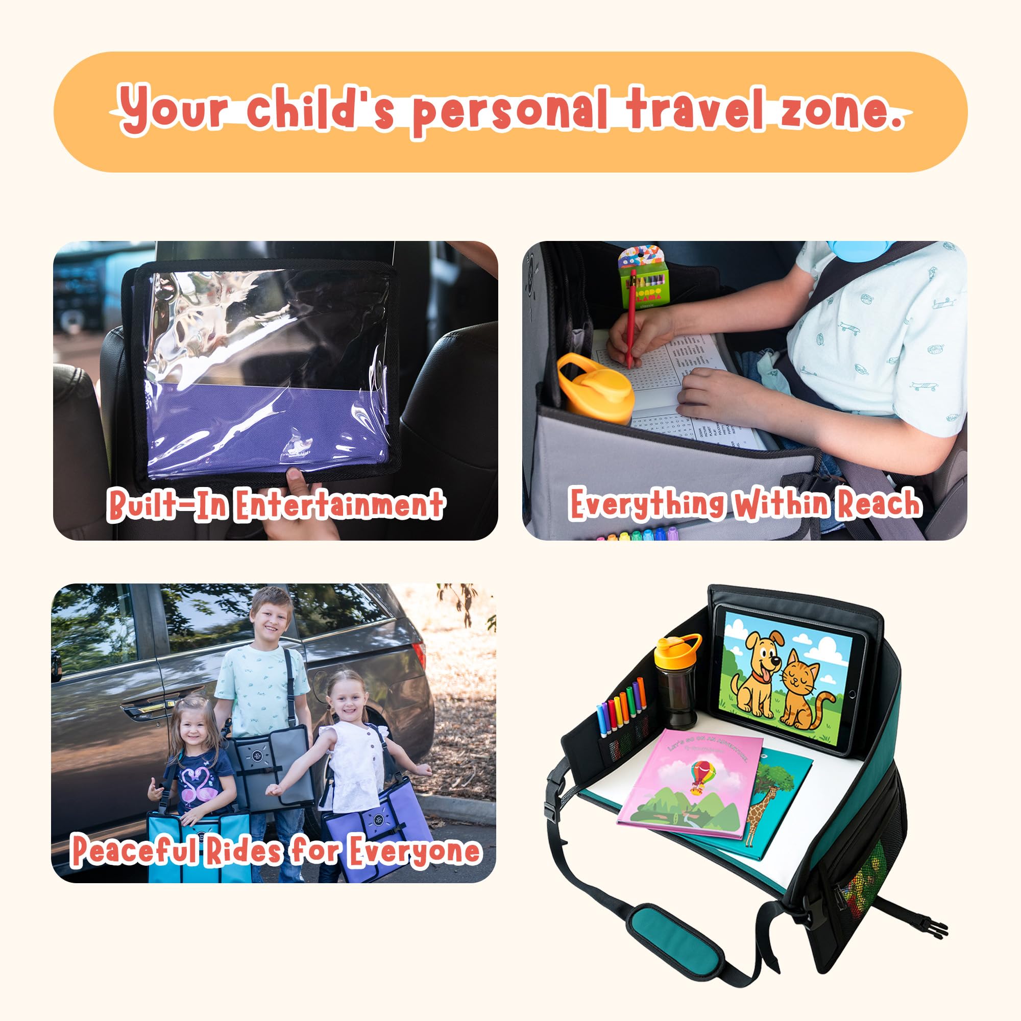 Triple EEE Adventures Easy-clean surface resists crumbs and spills