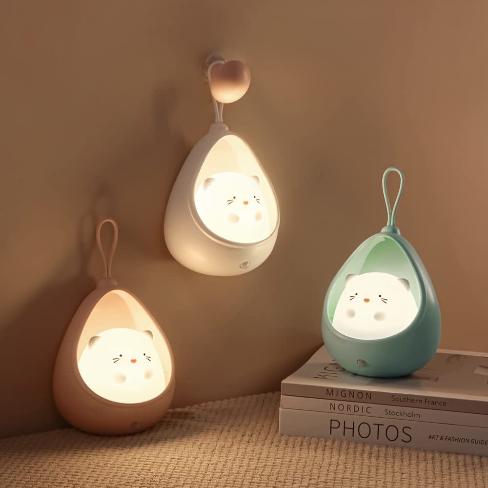 TriPro Cute Kitty Night Light compact desk-friendly size
