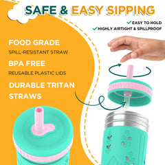 Tronco soft straw with valve reduces spills for mess-free sipping
