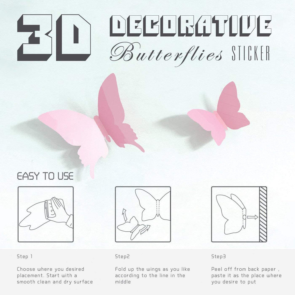 Trubetter home decor butterfly stickers pink offer quick, reversible decoration for any wall