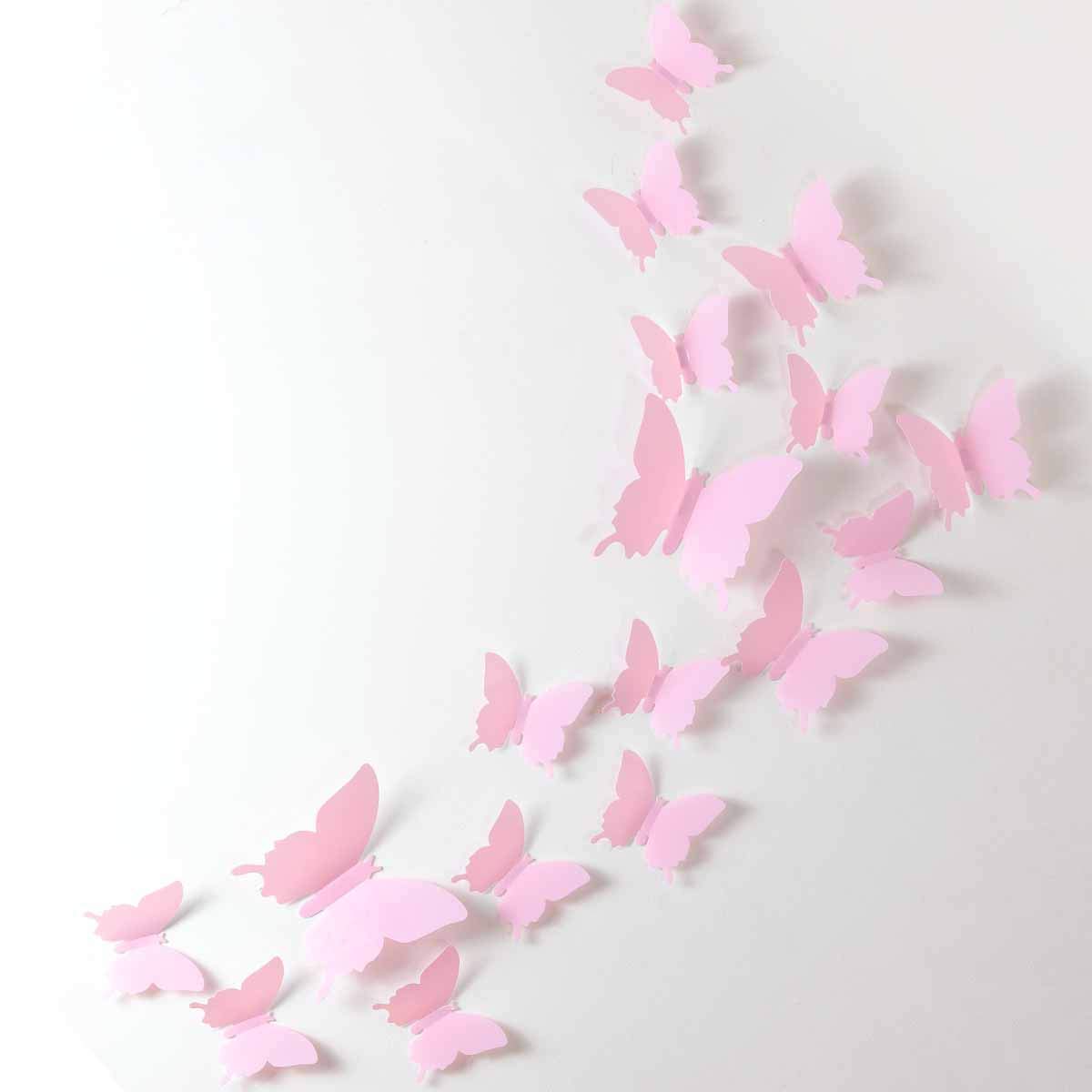 Trubetter kawaii butterfly wall art pink creates charming focal points with no residue