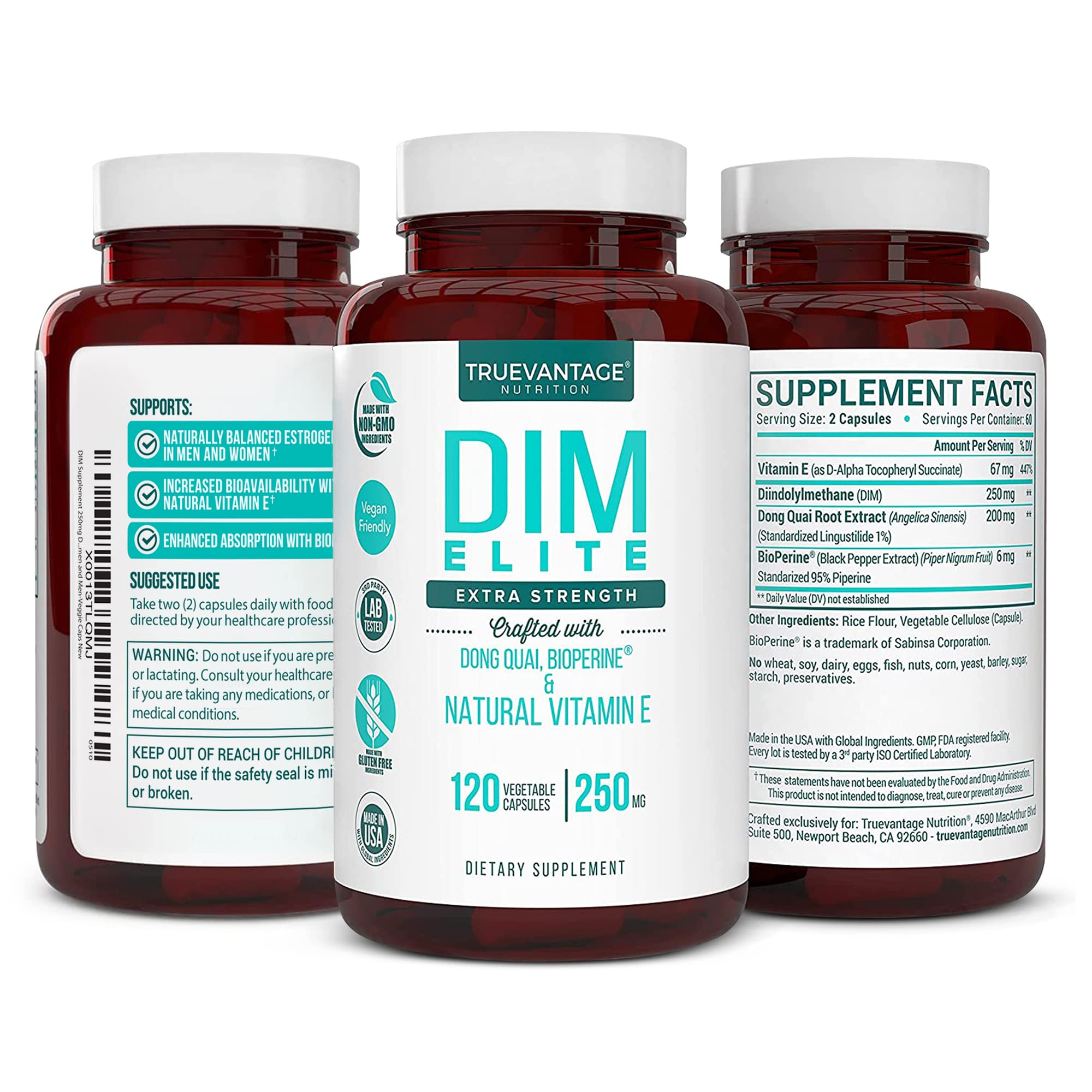 Truevantage Vitamin E support for skin health and absorption.