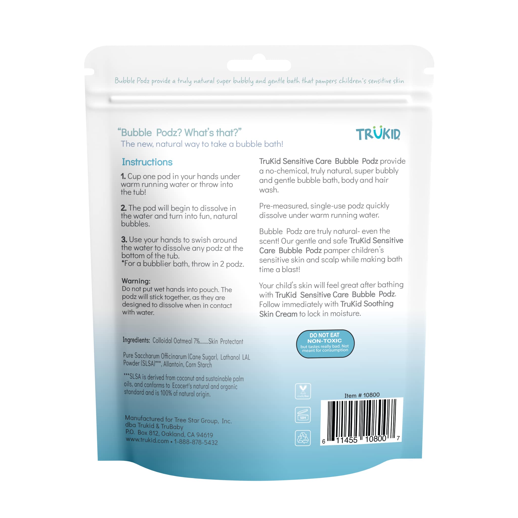 TruKid Bubble Podz 24-pack for family baths and routines.