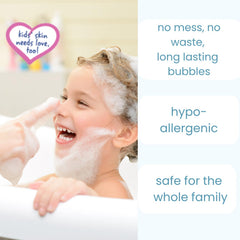 TruKid Bubble Podz reduce spills and clutter in the bath area.