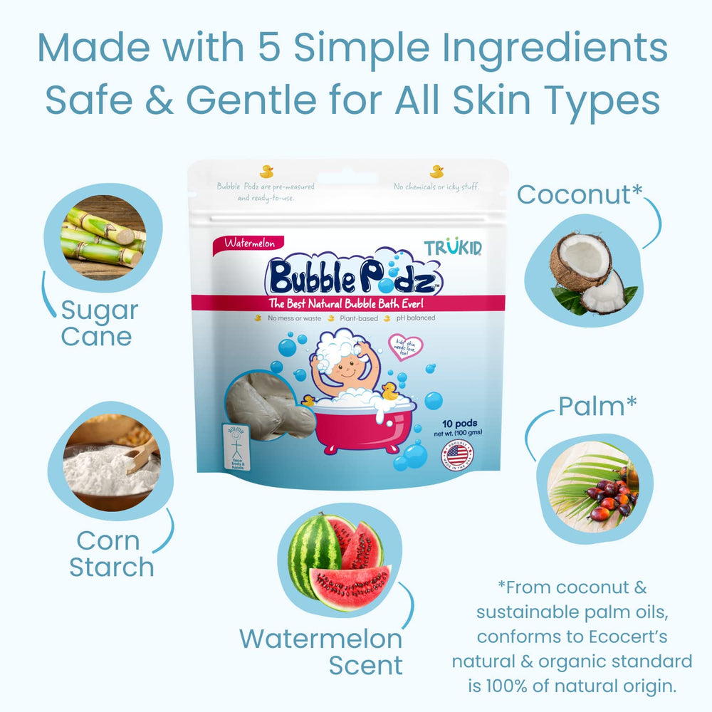 USA made with clean ingredients for daily gentle baths