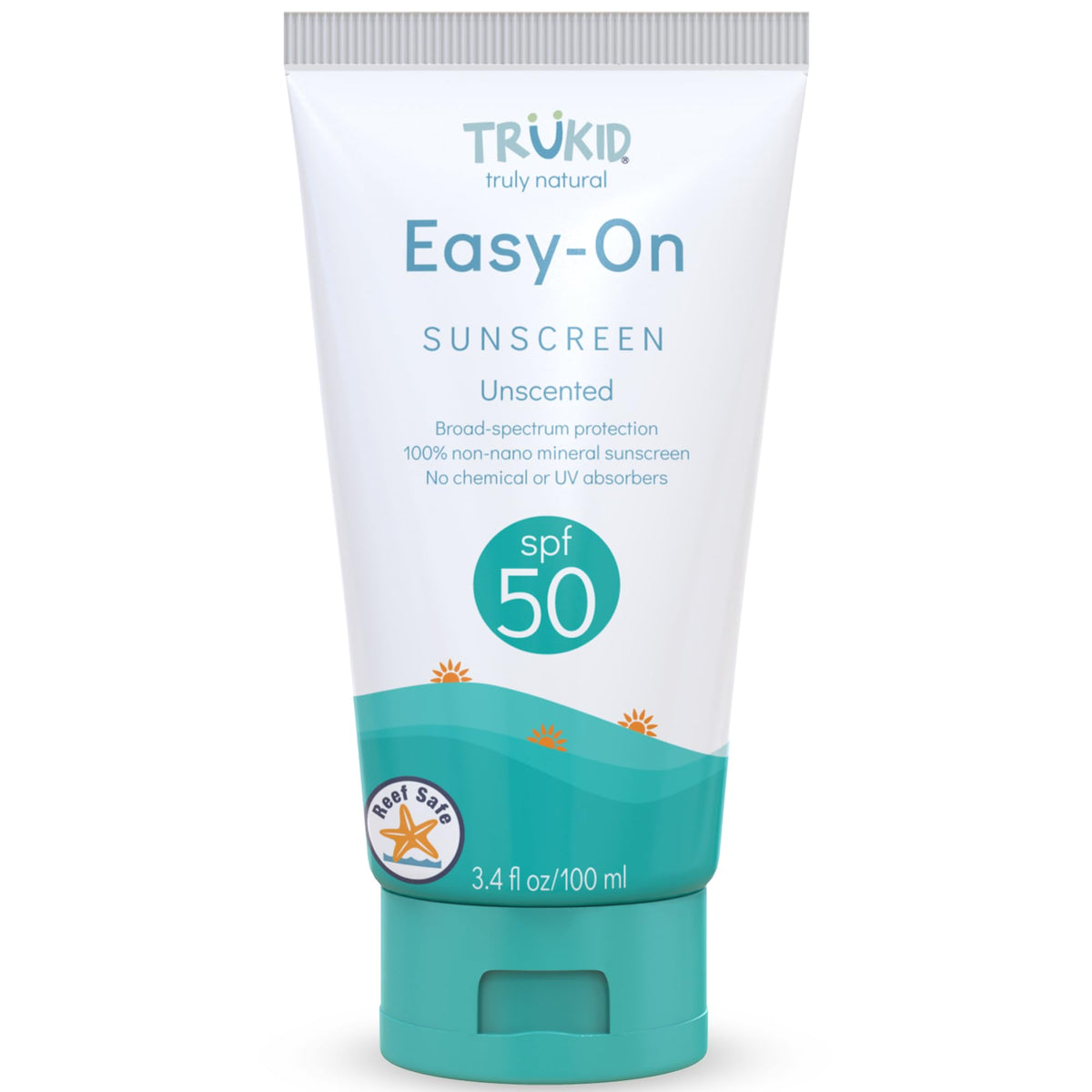 trukid easy-on mineral sunscreen SPF 50 bottle for outdoor play
