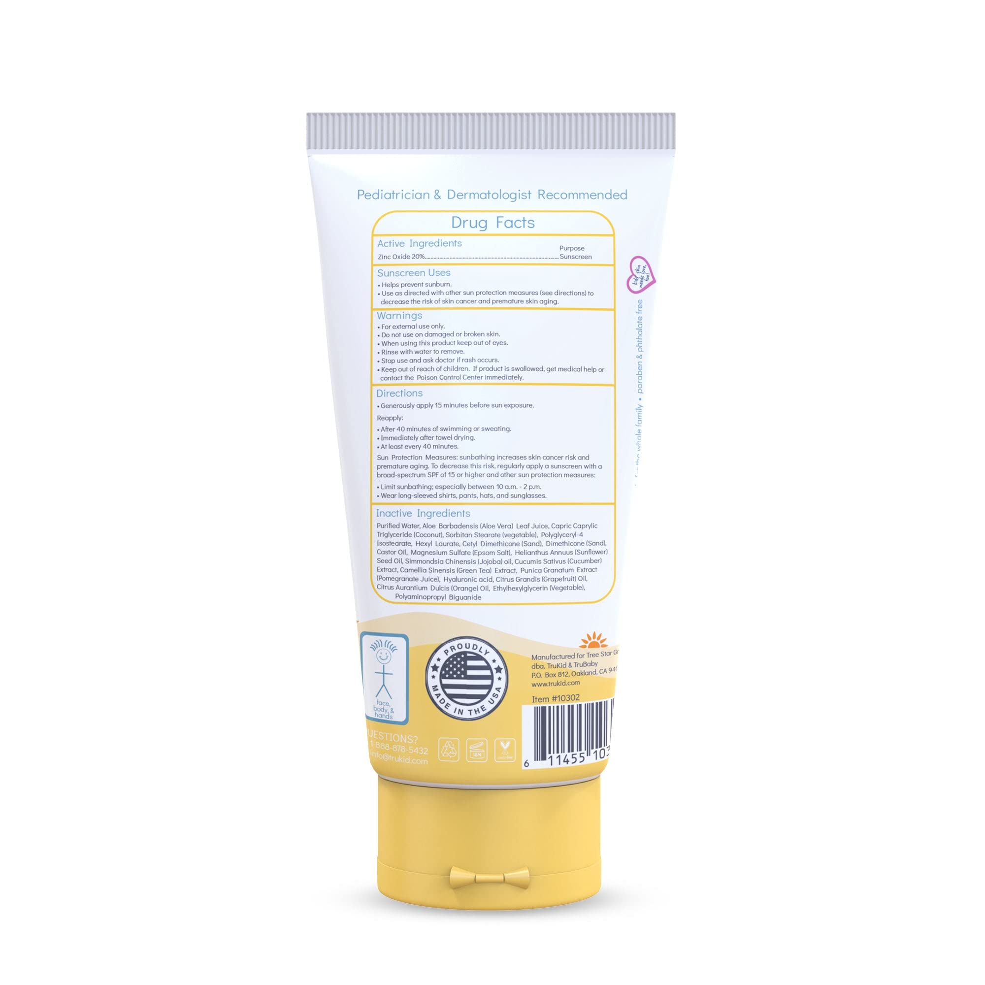 Face and body protection with TruKid Daily Mineral Sunscreen during activities.