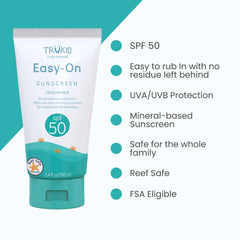 trukid sunscreen applied on kids face and body during active days