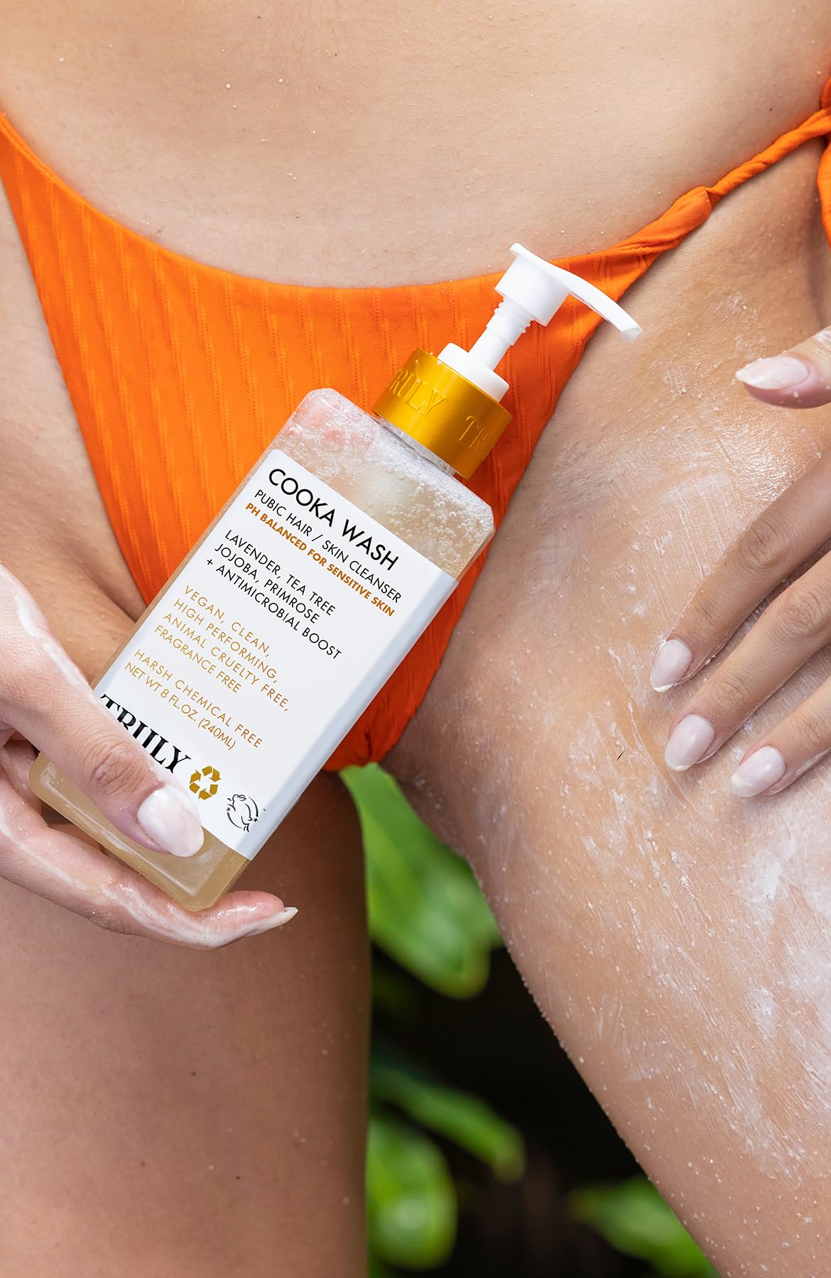 Truly Cooka Wash after-shower routine image conveys clean, comfortable skin.