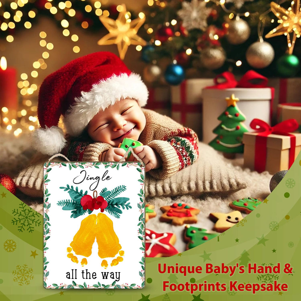 TRUMPETIC Christmas signboard—decor that adds festive charm to baby photo props.