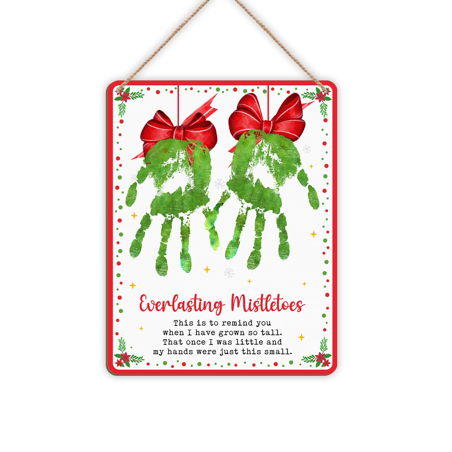 TRUMPETIC Colorful mistletoe design enhances nursery decor and holiday cheer.