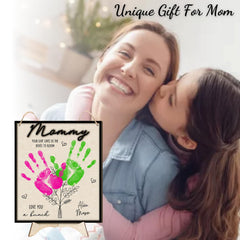 TRUMPETIC handprint sign wall-hanging option demonstrates versatile display.