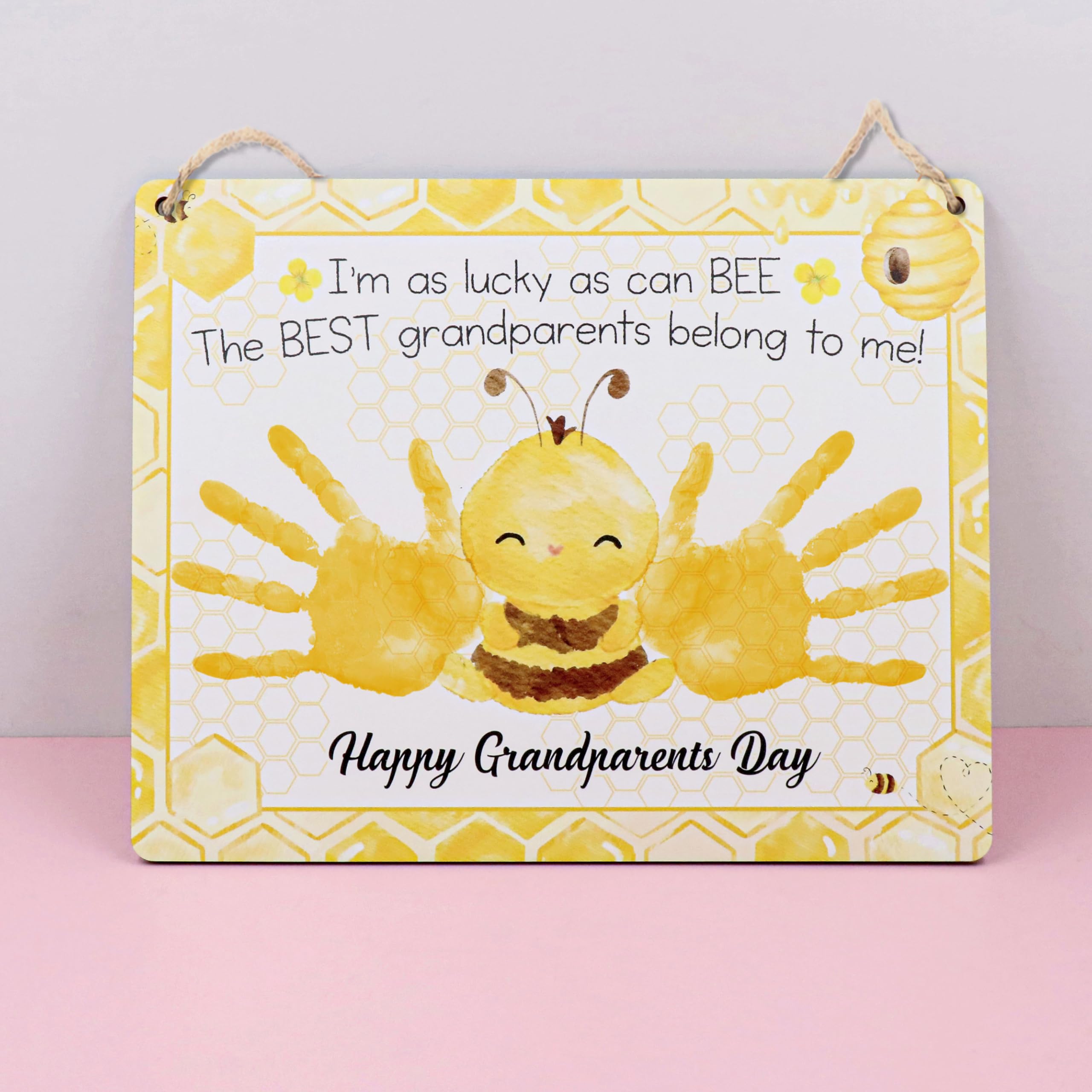 TRUMPETIC personalized grandpar­ents text sign as a keepsake