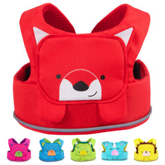Trunki Felix Fox Red Toddler Leash worn from the front for quick secure fit.