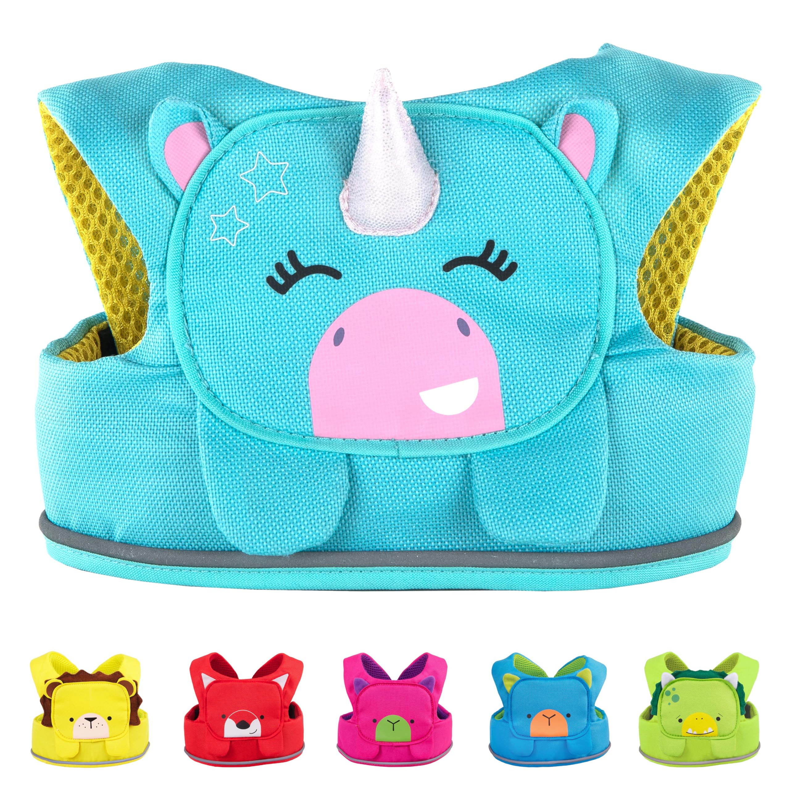 Trunki Toddler Leash in front-to-back fit keeps kids secure and easy to wear.