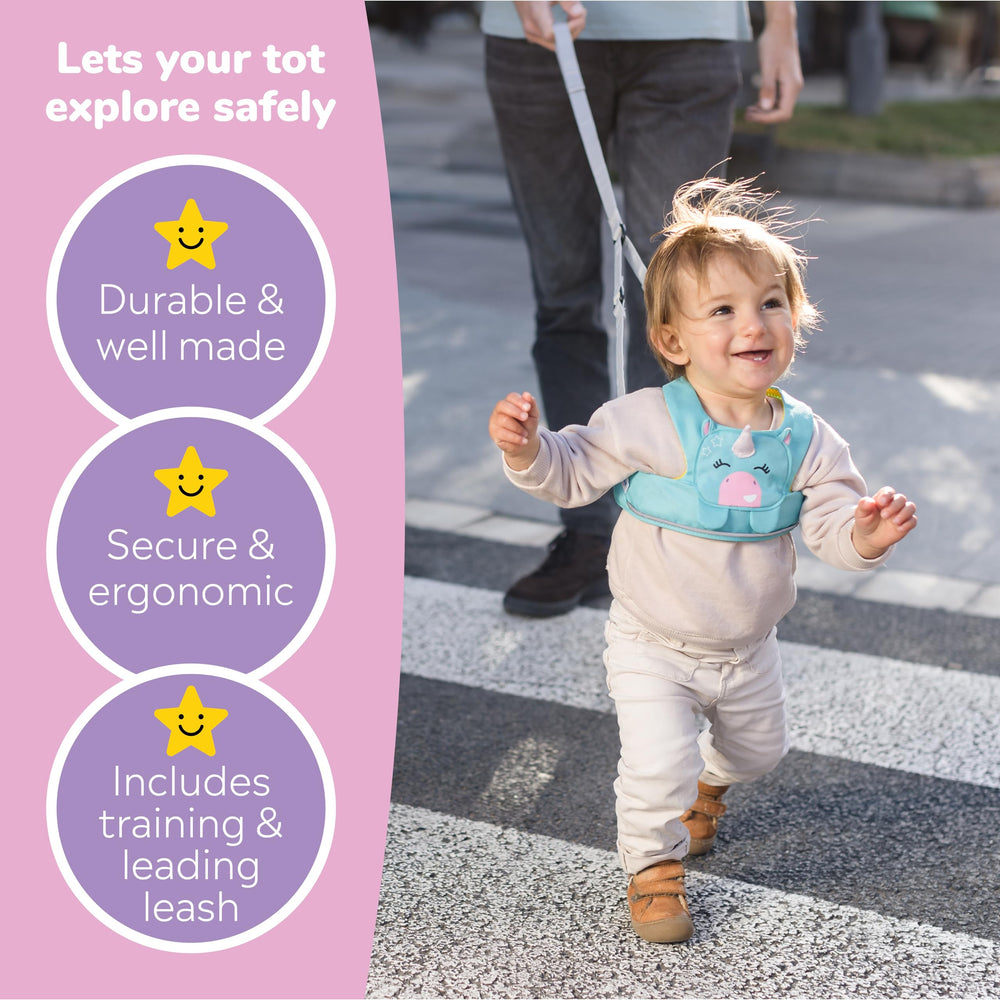 Trunki Toddler Leash shows reflective details for better visibility in low light.