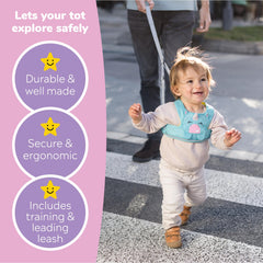 Trunki Toddler Leash shows reflective details for better visibility in low light.