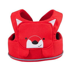 Trunki Felix Fox Red Velcro waist belt stores excess strap.