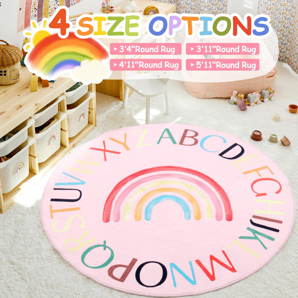 Truqual educational rug for learning corners and cozy reading nooks.