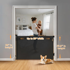 TrusTot one-hand operation gate opening for easy single-handed use.