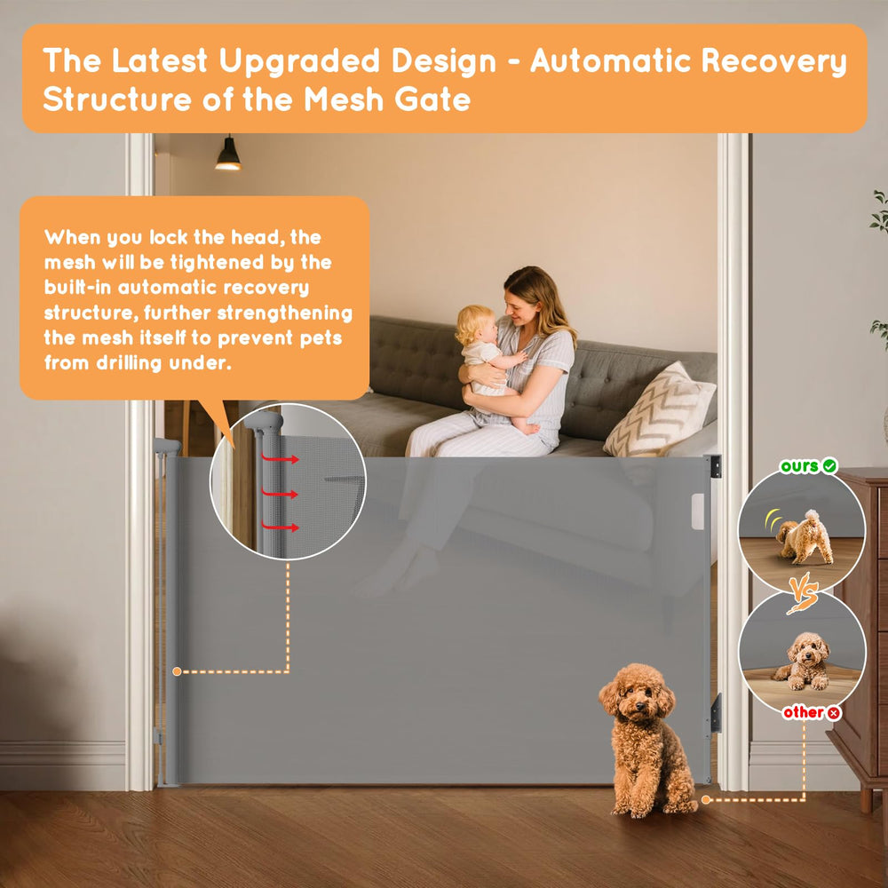 TrusTot wide-opening gate fitted on stairs for versatile use.
