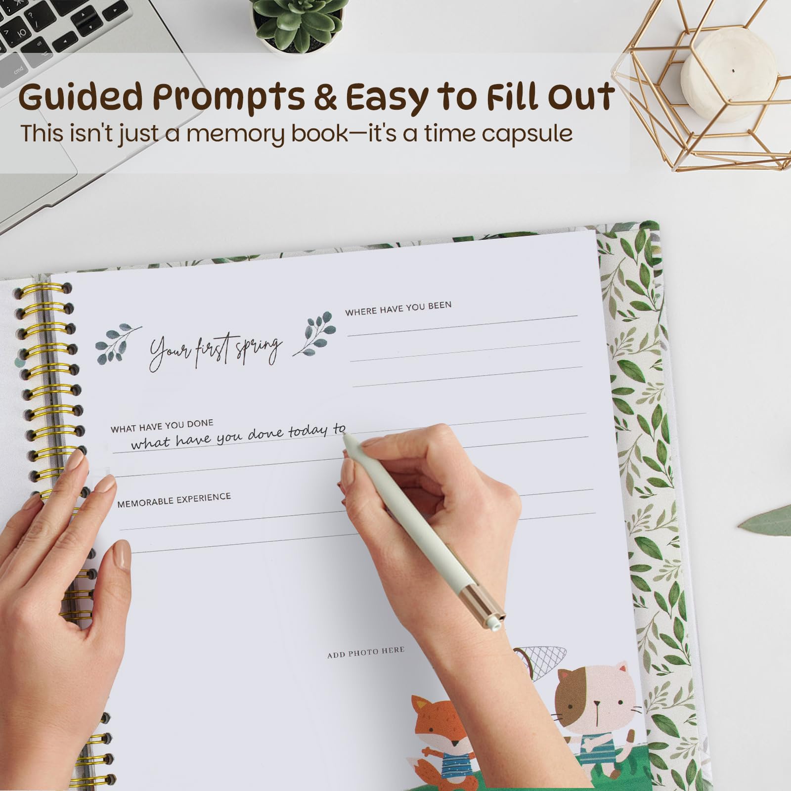 Trustnice 118 guided pages for milestones and memories.