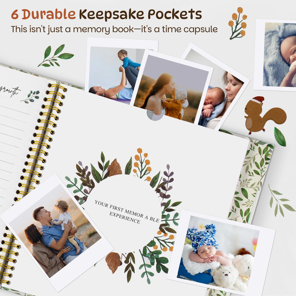 Trustnice keepsake pockets inside for ultrasound photos and mementos.