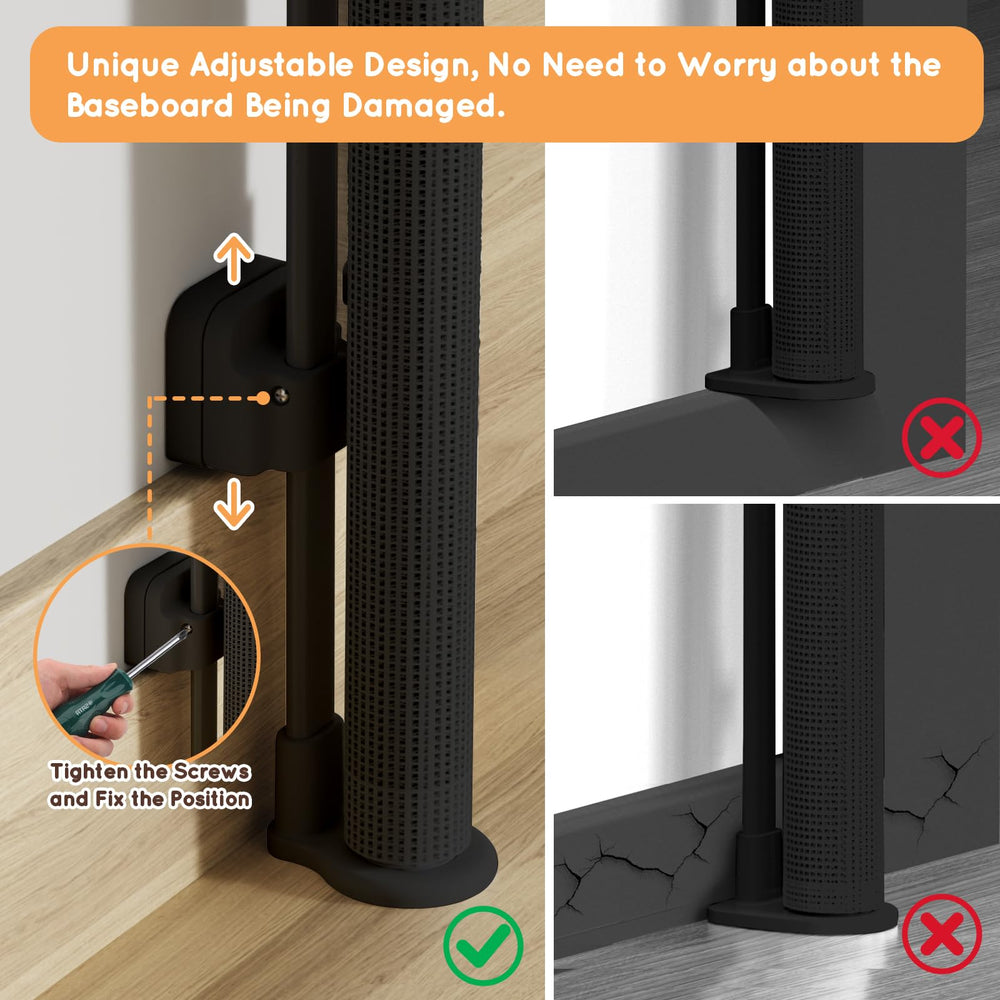TrusTot gate used indoors and outdoors for flexible space safety