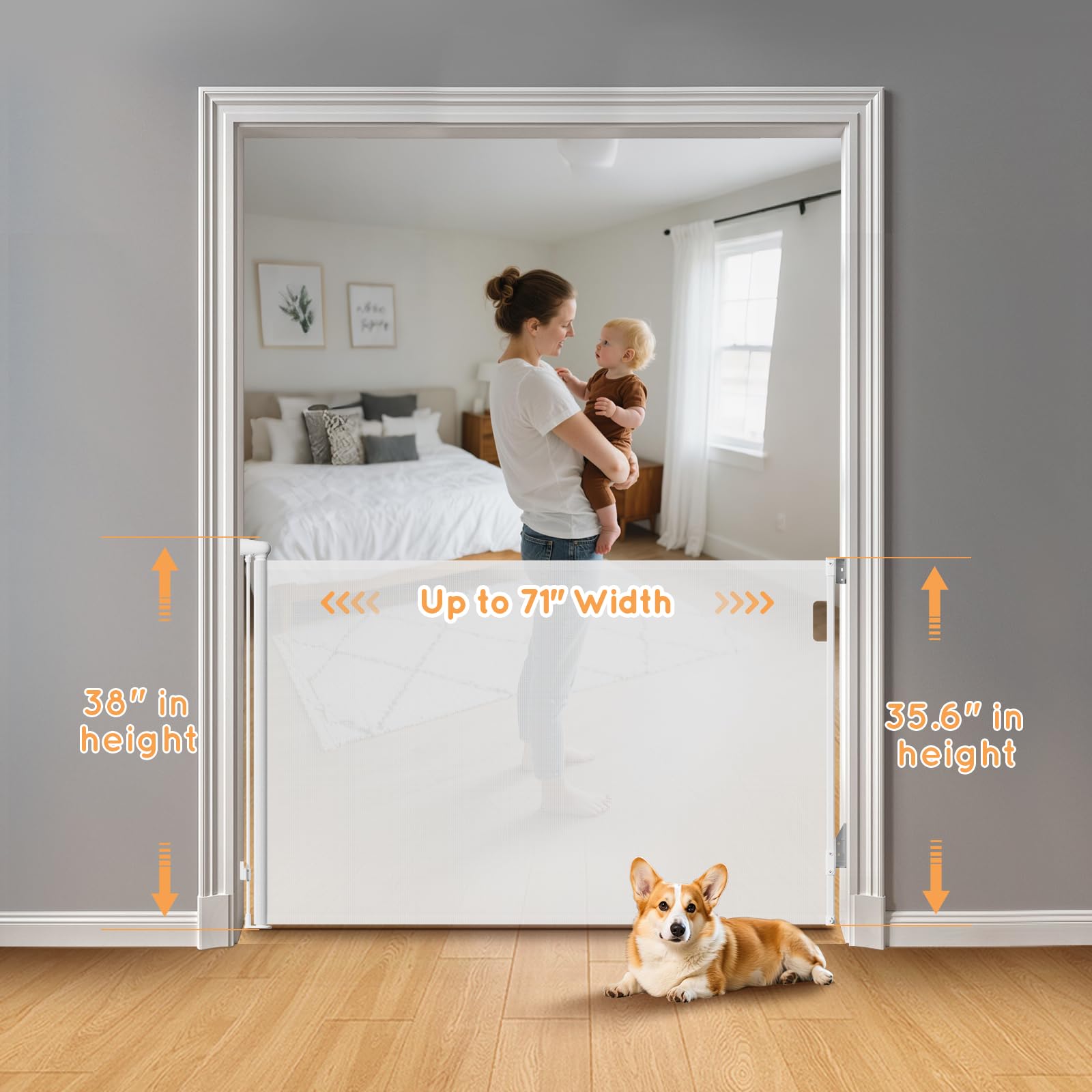 TrusTot mesh close-up highlights sturdy fabric designed to resist pulling by children and pets.