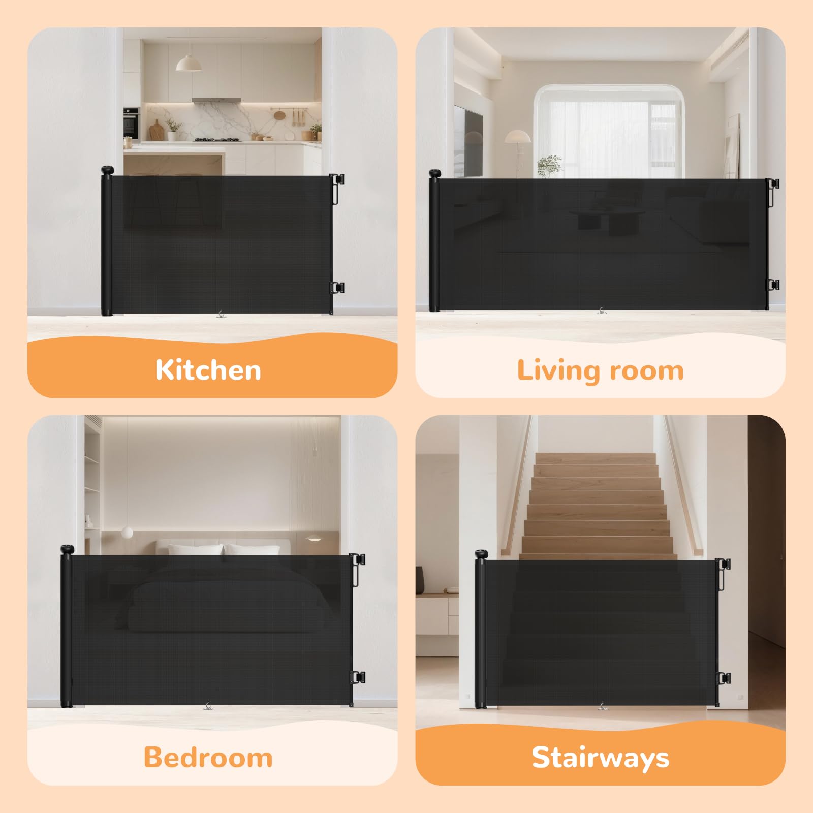 TrusTot versatile gate suitable for doorways, hallways, kitchens.