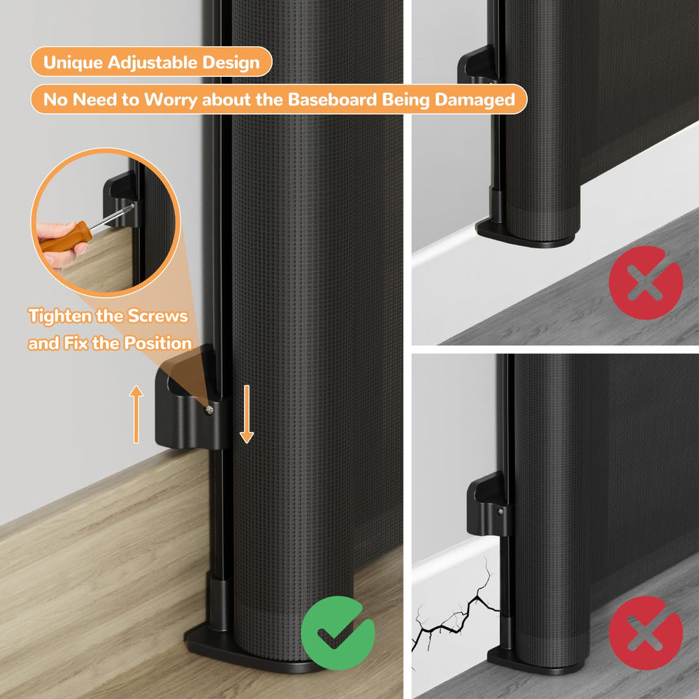 TrusTot wall-mount brackets included for stable mounting.