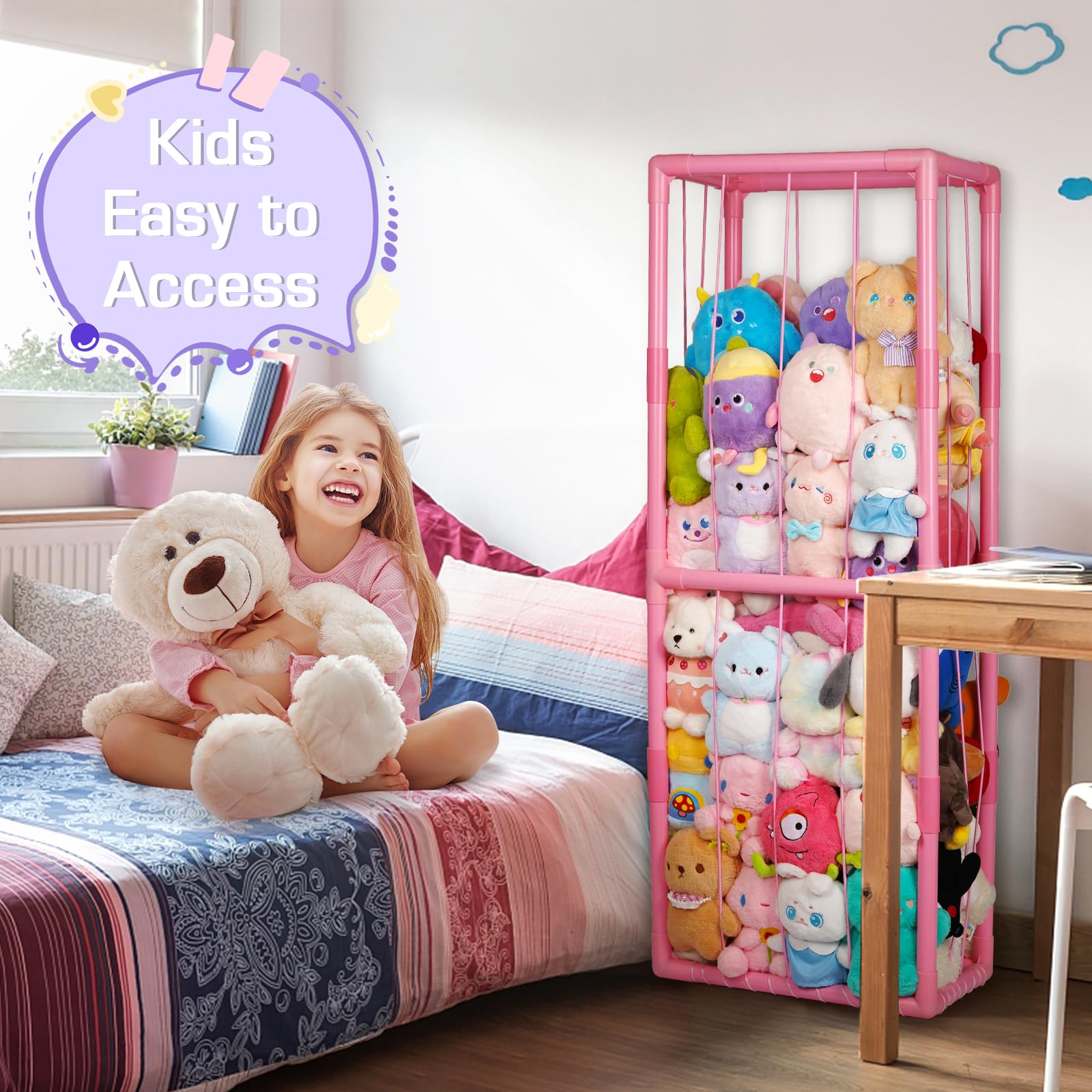 Trycooling easy assembly plush storage saves setup time