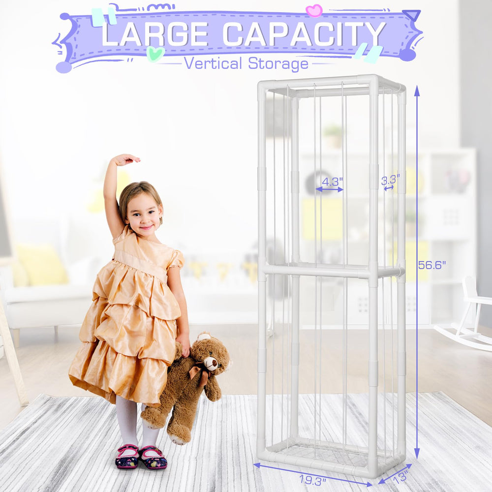 Trycooling elastic band access highlights sturdy two-layer toy storage