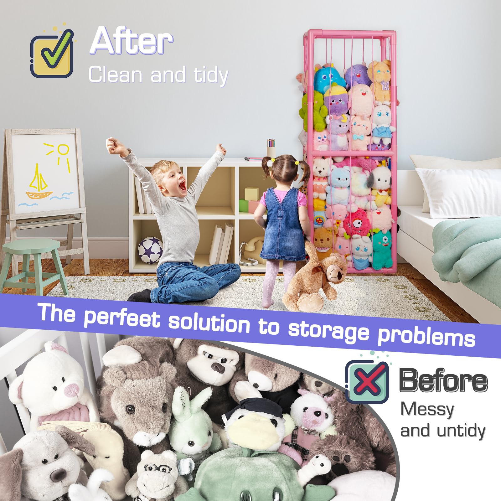Trycooling rounded corner storage unit stays safe and stable