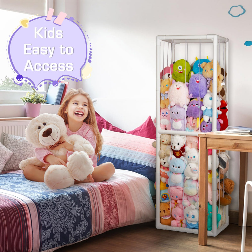 Trycooling versatile display keeps nursery plushes neatly visible