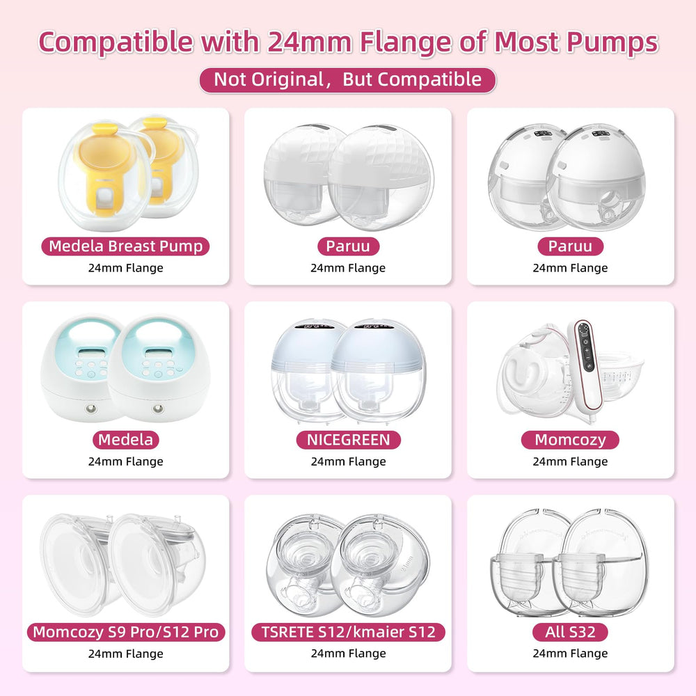 Trymall 22mm flange insert compatible with Willow wearable cup for discreet pumping.