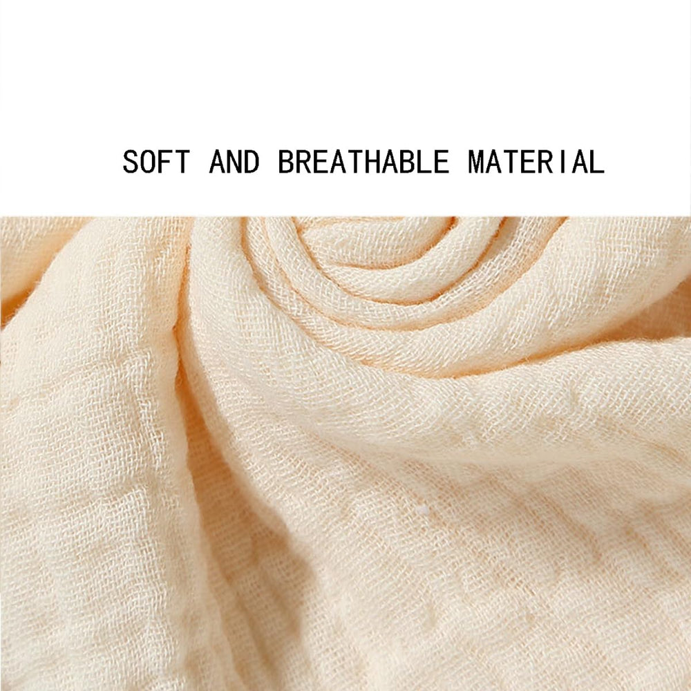 TRYTUTRY breathable two-layer muslin fabric ideal for sensitive skin.