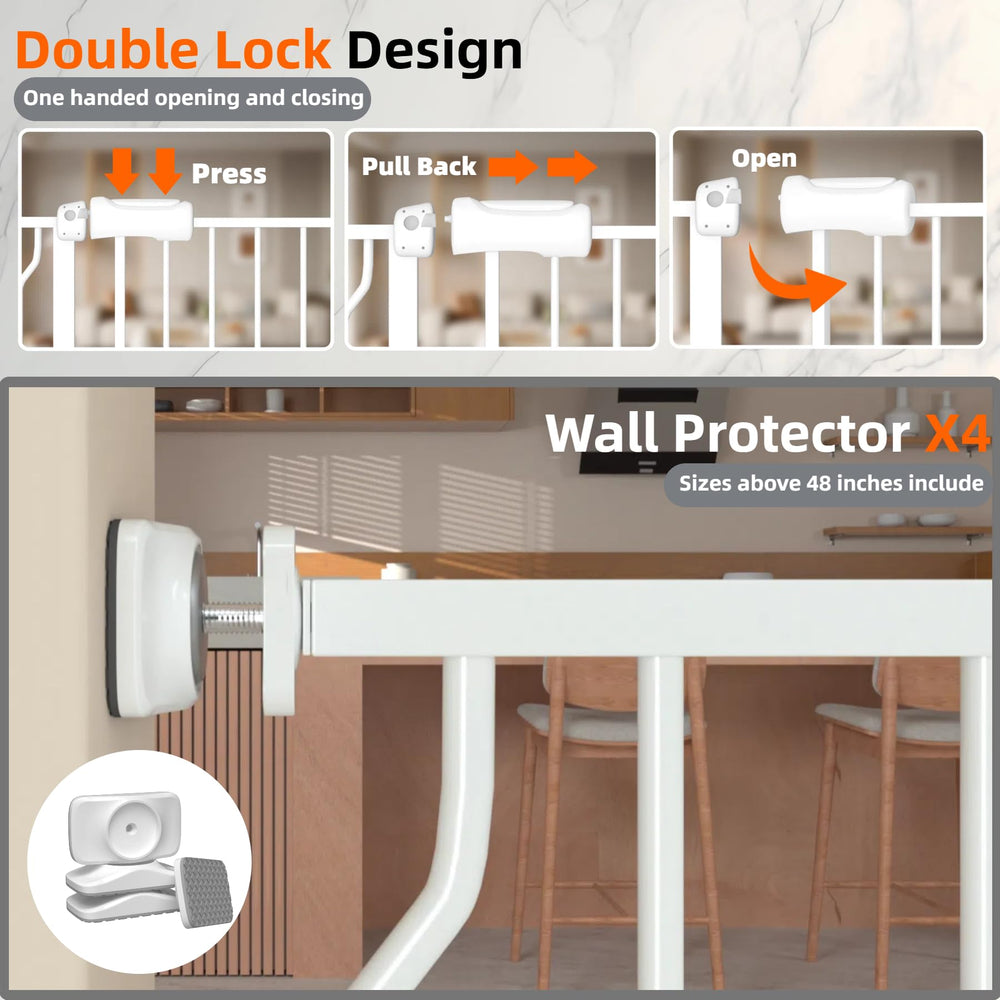 TSAYAWA durable metal frame withstands busy family use and pets.