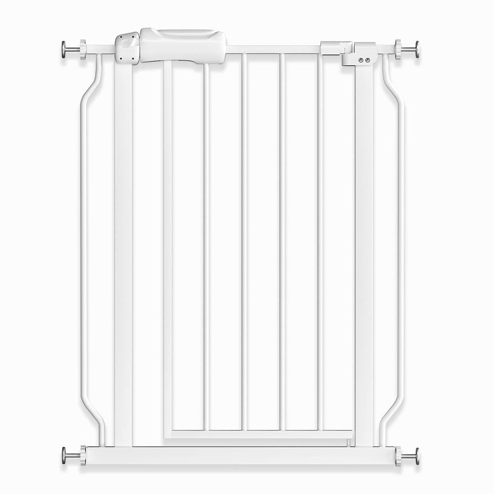 TSAYAWA Narrow Baby Gate white color blends with home decor