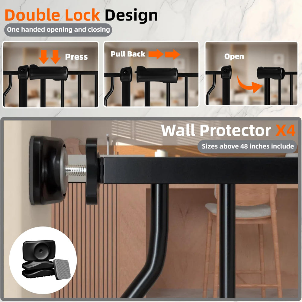 TSAYAWA two-way swing gate enables convenient pass-through.