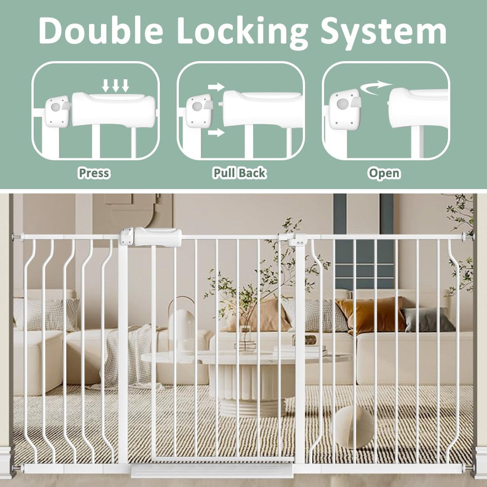 TSAYAWA two-way swing gate for convenient entry from either side.