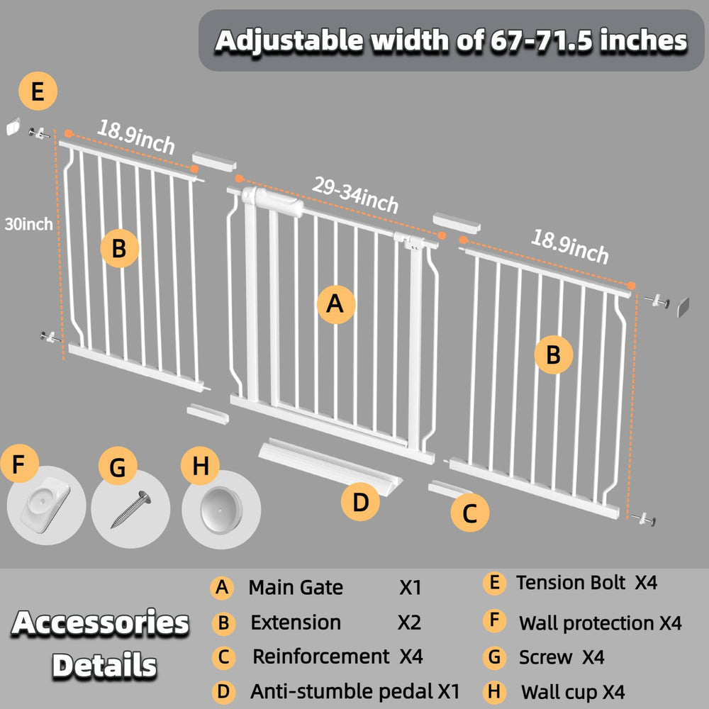 The walk-through gate from TSAYAWA enables easy passage for adults.