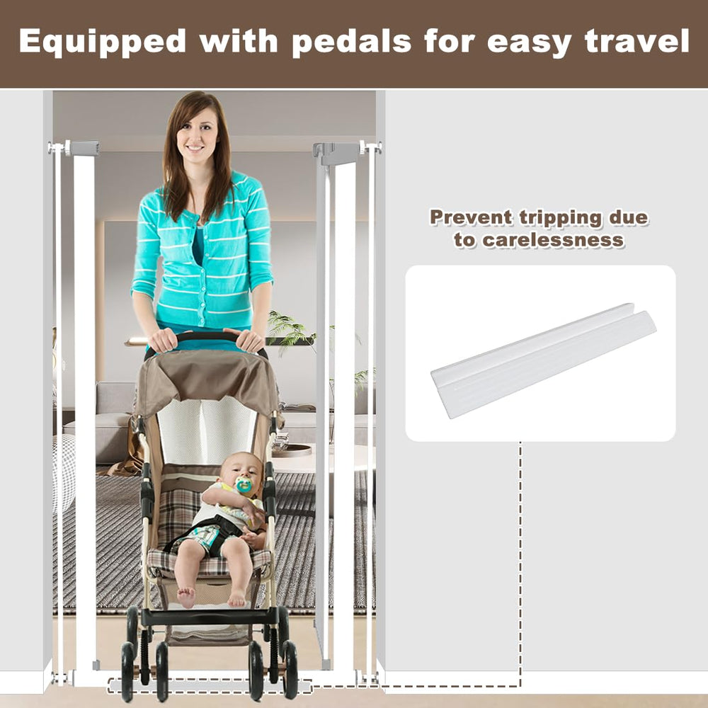 TSAYAWA white metal construction offers durable, sleek look.