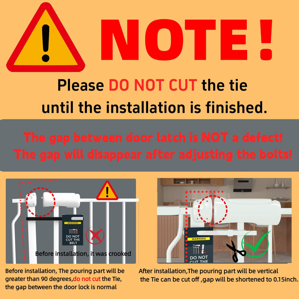 TSAYAWA wide gate for doorways simplifies installation and access.