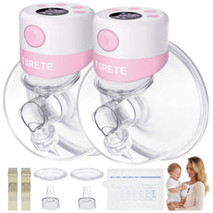 TSRETE double wearable breast pump in use for hands-free pumping during daily tasks.